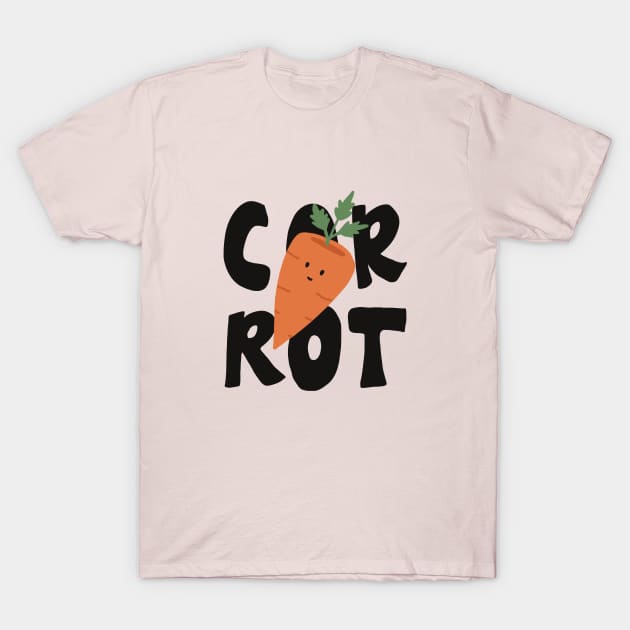 Cute carrot T-Shirt by Lish Design